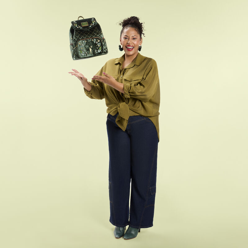 Peter Pan Exclusive Quilted Texture Mini Backpack LFlifestyle1 view 2